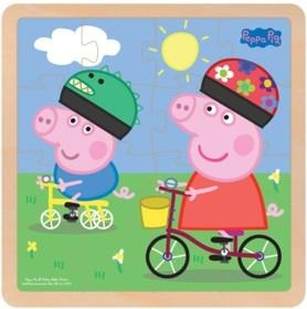 Barbo Toys Peppa Pig trepuslespill Bikeride i gruppen LEKER, BARN OG BABY / Leker / Barnas puslespill hos TP E-commerce Nordic AB (C79837)