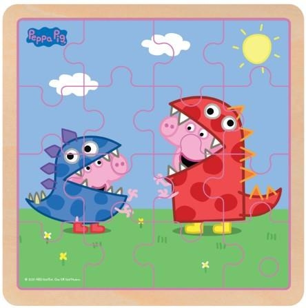 Barbo Toys Peppa Pig Puslespill Dino DressUp av tre i gruppen LEKER, BARN OG BABY / Leker / Barnas puslespill hos TP E-commerce Nordic AB (C79838)