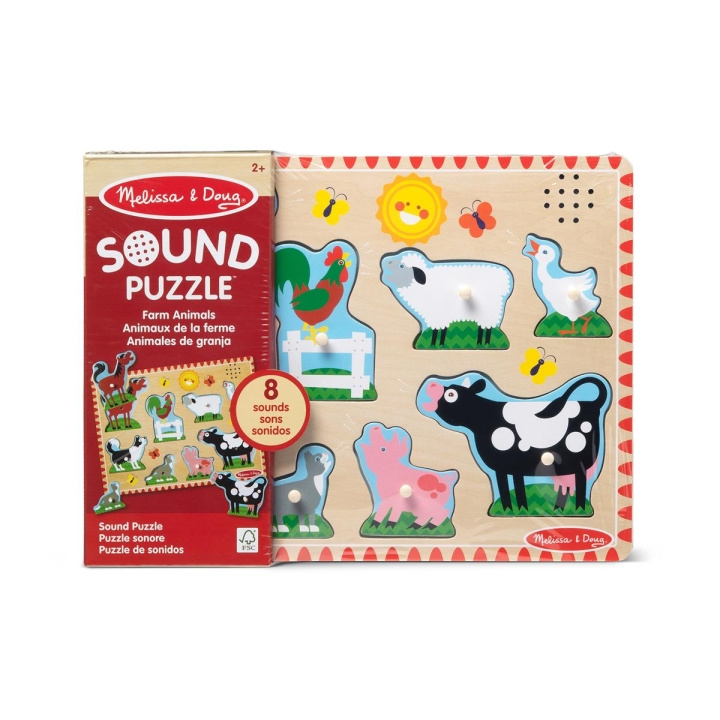 Melissa & Doug Lydpuslespill Bondegårdsdyr i gruppen LEKER, BARN OG BABY / Leker / Puslespill hos TP E-commerce Nordic AB (C79997)