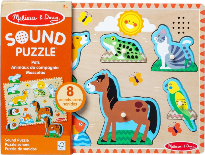 Melissa & Doug Kjæledyr med lydpuslespill i gruppen LEKER, BARN OG BABY / Leker / Barnas puslespill hos TP E-commerce Nordic AB (C79998)