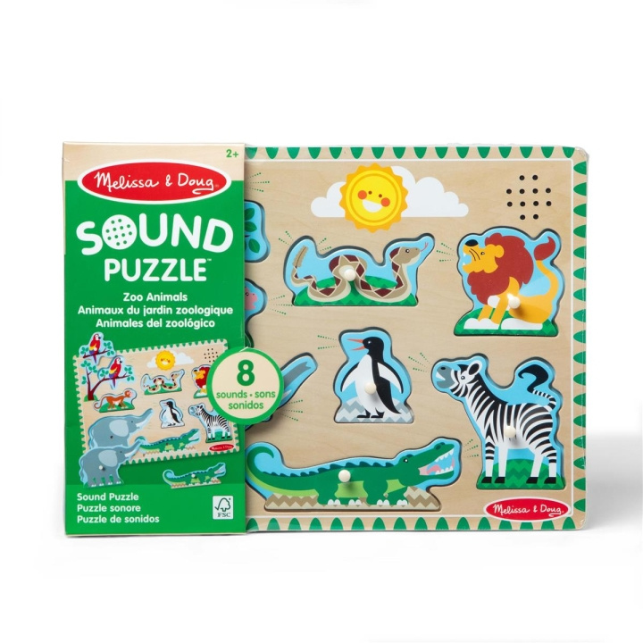 Melissa & Doug Lydpuslespill Zoo Animals i gruppen LEKER, BARN OG BABY / Leker / Puslespill hos TP E-commerce Nordic AB (C80000)