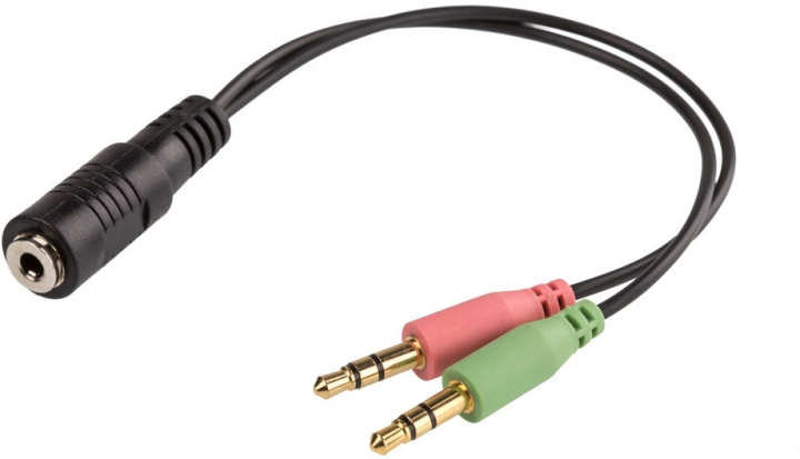 Cablexpert 4-pinners TRRS CTIA-mikrofonadapter for hodetelefoner i gruppen Elektronikk / Kabler og adaptere / Lyd analog / Adaptere hos TP E-commerce Nordic AB (C80051)