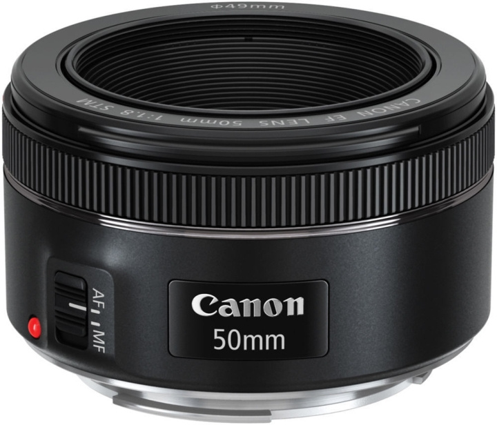 Canon EF 50 mm f/1,8 STM normalobjektiv i gruppen Elektronikk / Foto og video / Fotograferingsutstyr / Kameralinser og tilbehør hos TP E-commerce Nordic AB (C80103)