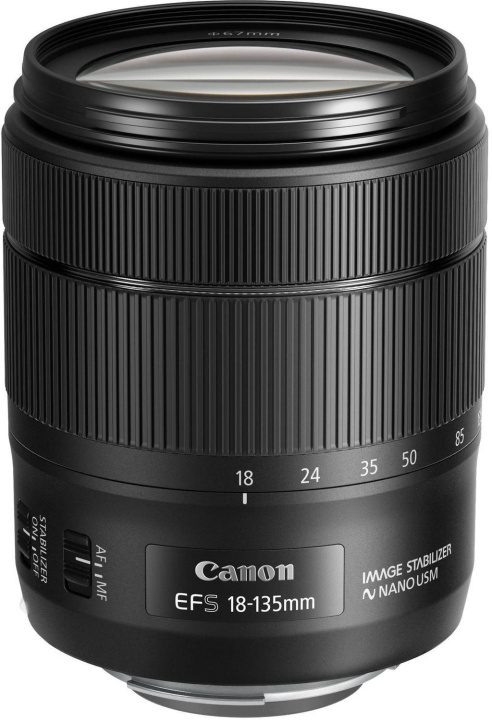 Canon EF-S 18-135 mm F/3,5-5,6 IS Nano USM i gruppen Elektronikk / Foto og video / Fotograferingsutstyr / Kameralinser og tilbehør hos TP E-commerce Nordic AB (C80170)