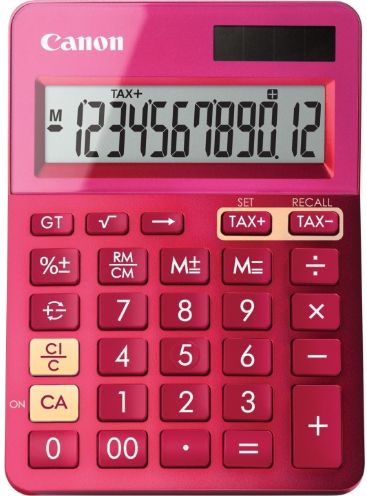 Canon LS-123K calculator, rosa i gruppen HJEM, HUS OG HAGE / Kontorsmaterialer / Annet hos TP E-commerce Nordic AB (C80178)