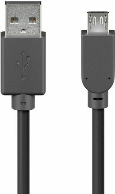 Cablexpert USB-A til Micro-B-kabel, 1,8 m, svart i gruppen Datautstyr / Kabler og adaptere / USB / Micro-USB / Kabler hos TP E-commerce Nordic AB (C80185)