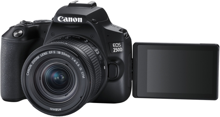 Canon EOS 250D systemkamera, svart + 18-55 IS STM i gruppen Elektronikk / Foto og video / Kameraer hos TP E-commerce Nordic AB (C80203)