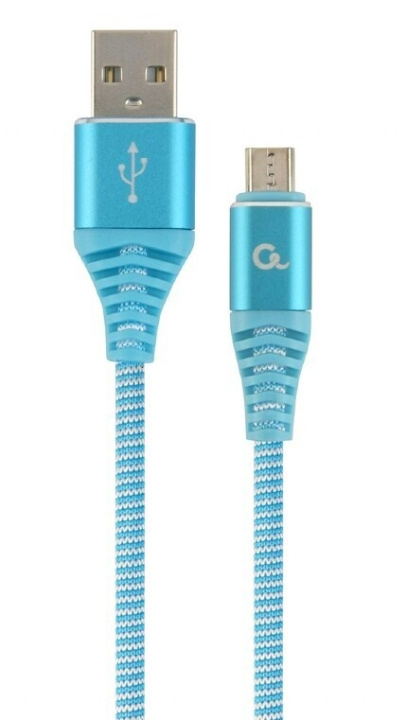 Cablexpert MicroUSB - USB-kabel, 2 m, turkis i gruppen Datautstyr / Kabler og adaptere / USB / Micro-USB hos TP E-commerce Nordic AB (C80215)