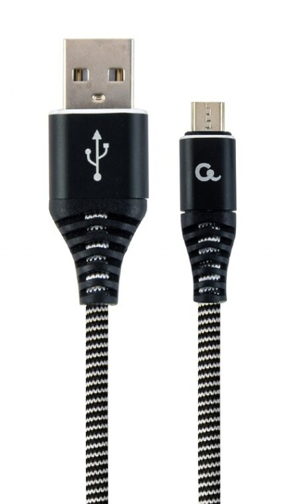 Cablexpert MicroUSB - USB-kabel, 1 m, svart i gruppen Datautstyr / Kabler og adaptere / USB / Micro-USB hos TP E-commerce Nordic AB (C80216)