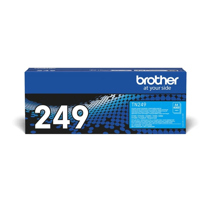 Brother TN249C laserblekkpatron, cyan i gruppen Datautstyr / Skrivere og tilbehør / Blekk og toner / Blekkpatroner / Brother hos TP E-commerce Nordic AB (C80403)