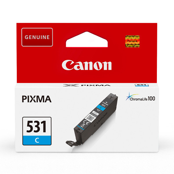 Canon CLI-531C blekkpatron, cyan i gruppen Datautstyr / Skrivere og tilbehør / Blekk og toner / Blekkpatroner / Canon hos TP E-commerce Nordic AB (C80422)