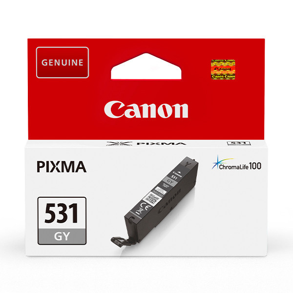 Canon CLI-531GY blekkpatron, grå i gruppen Datautstyr / Skrivere og tilbehør / Blekk og toner / Blekkpatroner / Canon hos TP E-commerce Nordic AB (C80425)