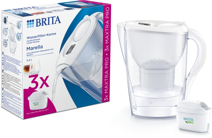 BRITA Marella Memo Maxtra Pro vannfiltreringskanne, 2,4 L + 3 måneders filter i gruppen HJEM, HUS OG HAGE / Kjøkkenutstyr / Annet kjøkkenutstyr hos TP E-commerce Nordic AB (C80443)