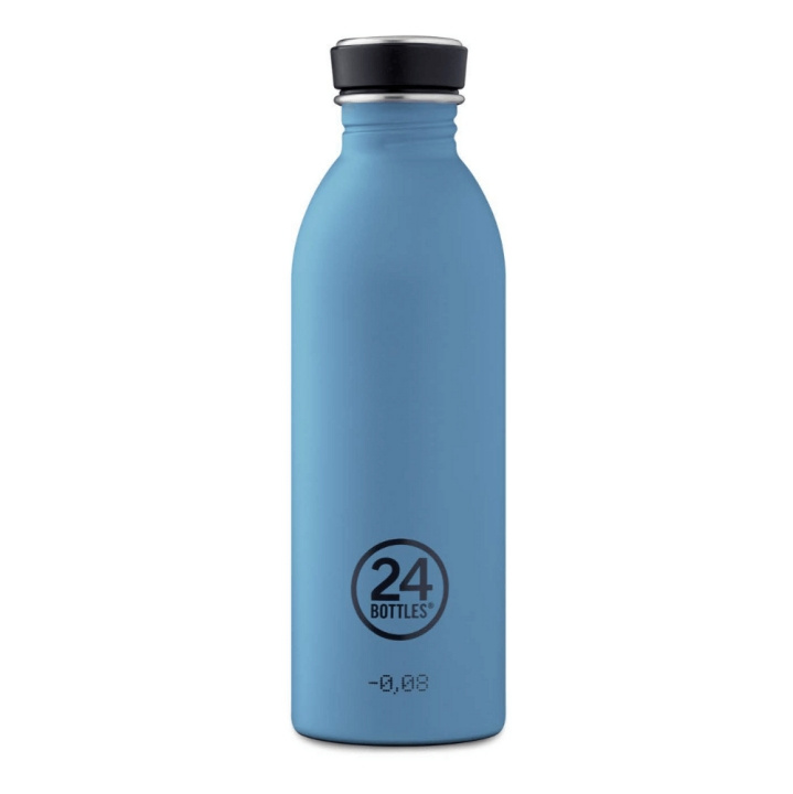 24Bottles - Urban Bottle 0,5 L - Stone Finish - Powder Blue (24B700) i gruppen SPORT, FRITID & HOBBY / Friluftsliv / Termoser og flasker hos TP E-commerce Nordic AB (C80558)