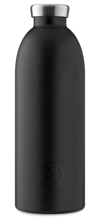 24Bottles - Clima Bottle 0,85 L - Stone Finish - Tuxedo Black (24B452) i gruppen SPORT, FRITID & HOBBY / Friluftsliv / Termoser og flasker hos TP E-commerce Nordic AB (C80559)