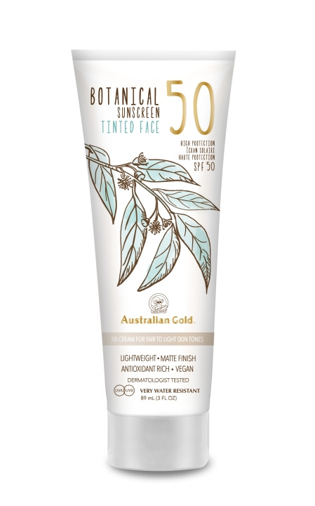 Australian Gold Botanical Tinted Face Cream SPF 50 88 ml - Fair/Light i gruppen HELSE OG SKJØNNHET / Hudpleie / Soling / Solkrem hos TP E-commerce Nordic AB (C80569)