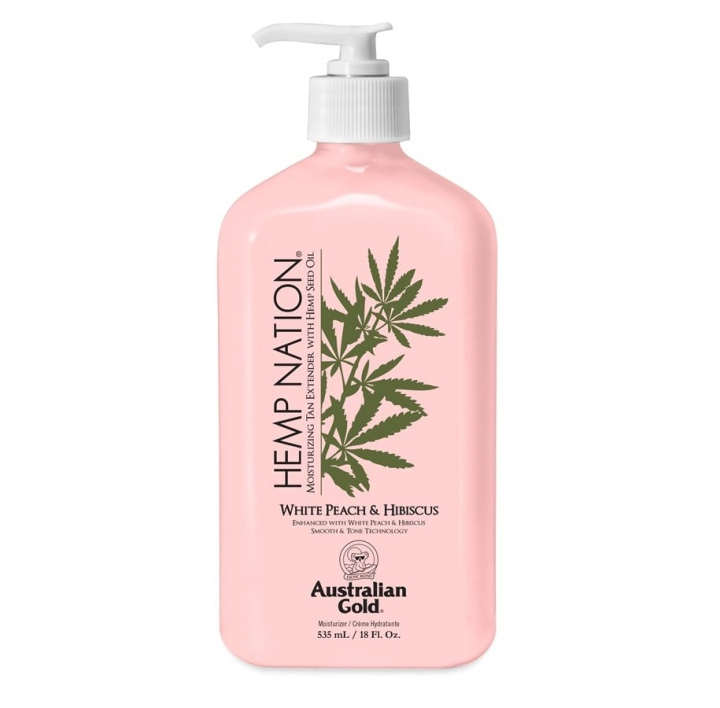 Australian Gold Hemp Nation White Peach & Hibiscus Tan Extender Body Lotion 535 ml i gruppen HELSE OG SKJØNNHET / Hudpleie / Kroppspleie / Body lotion hos TP E-commerce Nordic AB (C80574)