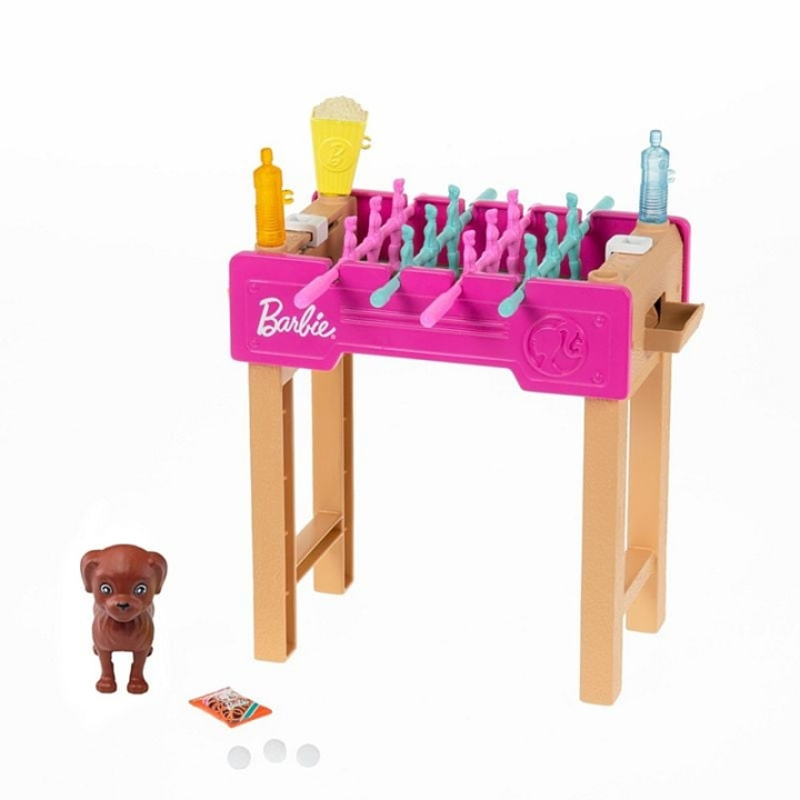 Barbie Minilekesett med fotballbord og kjæledyr (GRG77) i gruppen LEKER, BARN OG BABY / Leker / Dukker & tilbehør hos TP E-commerce Nordic AB (C80620)