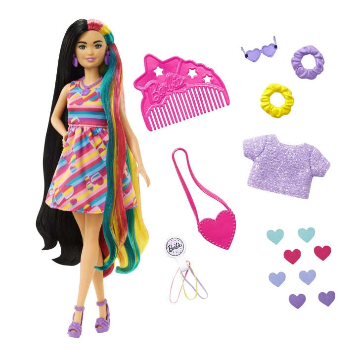 Barbie Totally Hair - Dukke med hjerte-tema (HCM90) i gruppen LEKER, BARN OG BABY / Leker / Dukker & tilbehør hos TP E-commerce Nordic AB (C80633)