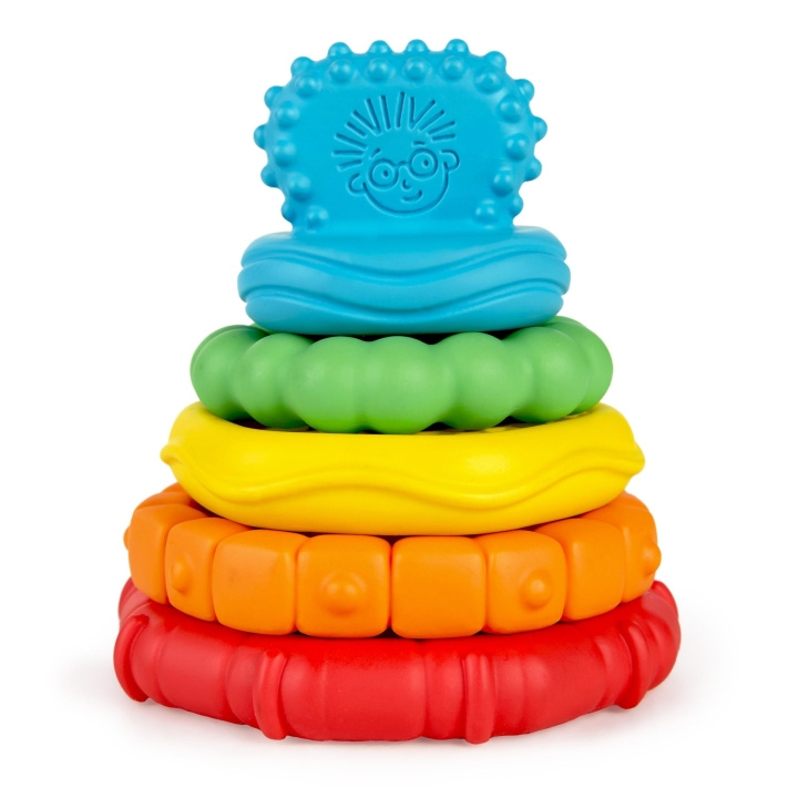 Baby Einstein Stack & Teethe™ Multi-Textured Biteleketøy - (BE-12356) i gruppen LEKER, BARN OG BABY / Babyleker (0-3 år) / Aktivitetsleker hos TP E-commerce Nordic AB (C80638)