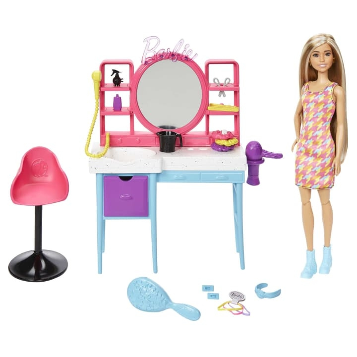 Barbie Totally Hair Salon (HKV00) i gruppen LEKER, BARN OG BABY / Leker / Dukker & tilbehør hos TP E-commerce Nordic AB (C80680)