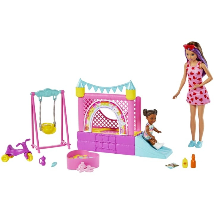 Barbie Skipper-lekesett - Babysitters hoppeslott (HHB67) i gruppen LEKER, BARN OG BABY / Leker / Dukker & tilbehør hos TP E-commerce Nordic AB (C80684)