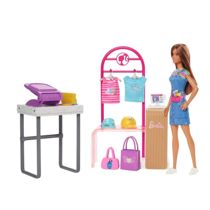 Barbie Lag og selg butikk (HKT78) i gruppen LEKER, BARN OG BABY / Leker / Dukker & tilbehør hos TP E-commerce Nordic AB (C80690)