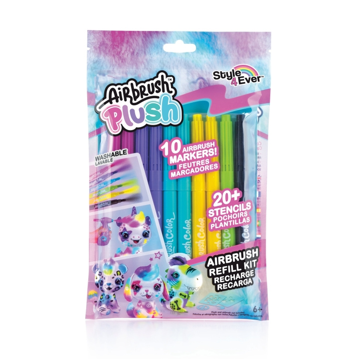 Airbrush Plush Refill Kit 10 penner (256) i gruppen LEKER, BARN OG BABY / Leker / Tegne & regne hos TP E-commerce Nordic AB (C80720)