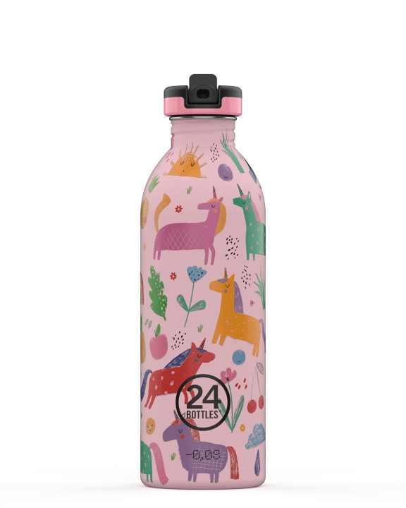 24Bottles - Kids Collection - Urban Bottle 500 ml m. sportslokk - Magic Friends (24B914) i gruppen SPORT, FRITID & HOBBY / Friluftsliv / Termoser og flasker hos TP E-commerce Nordic AB (C80739)