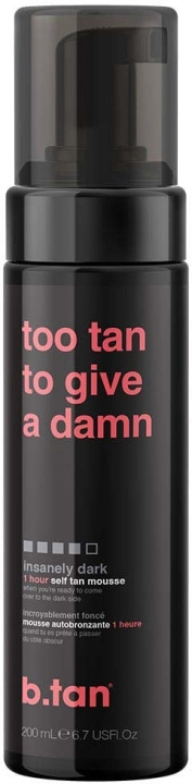 b.tan Too Tan To Give A Damn Tan Mousse 200 ml i gruppen HELSE OG SKJØNNHET / Hudpleie / Soling / Brun uten sol hos TP E-commerce Nordic AB (C80846)