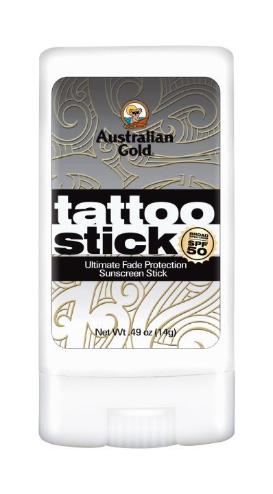 Australian Gold Solkremstift for tatoveringer SPF 50 14 g i gruppen HELSE OG SKJØNNHET / Hudpleie / Soling / Solkrem hos TP E-commerce Nordic AB (C80899)