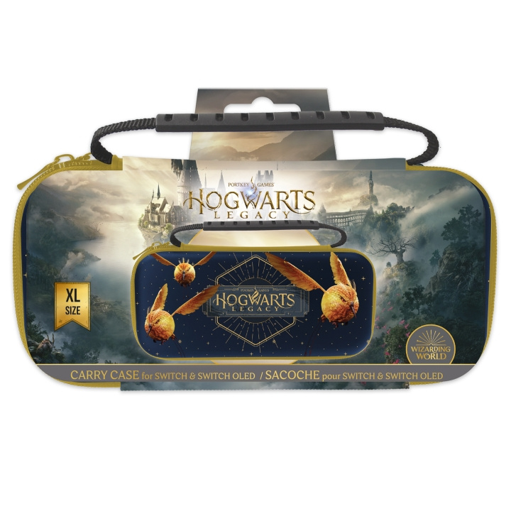 Trade Invaders Harry Potter - XL-bæreveske - Galtvort, Golden snitch i gruppen Elektronikk / TV-spill & tilbehør / Nintendo Switch / Tilbehør hos TP E-commerce Nordic AB (C80982)