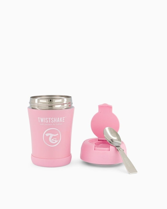 Twistshake Isolert matbeholder 350 ml pastellrosa i gruppen LEKER, BARN OG BABY / Spise & drikke / Barneserviser hos TP E-commerce Nordic AB (C80990)