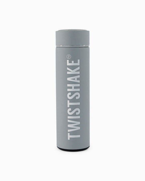 Twistshake Flaske for varmt eller kaldt vann Pastellgrå 420 ml i gruppen LEKER, BARN OG BABY / Spise & drikke / Tåteflasker & tilbehør hos TP E-commerce Nordic AB (C80997)