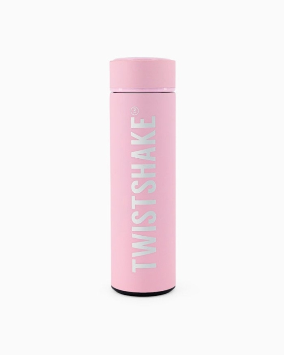 Twistshake Flaske med varmt eller kaldt vann Pastellrosa 420 ml i gruppen LEKER, BARN OG BABY / Spise & drikke / Tåteflasker & tilbehør hos TP E-commerce Nordic AB (C80998)