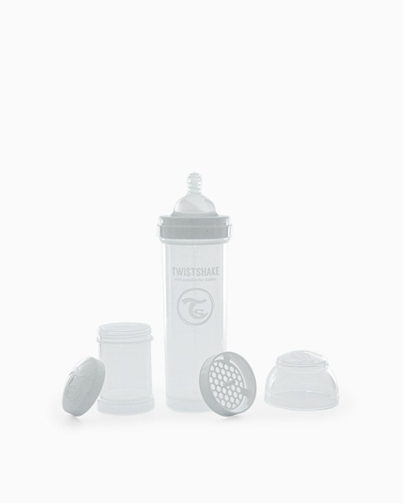 Twistshake Anti-Colic tåteflaske hvit 330 ml i gruppen LEKER, BARN OG BABY / Spise & drikke / Tåteflasker & tilbehør hos TP E-commerce Nordic AB (C81007)