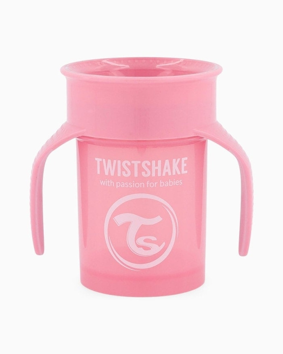 Twistshake 360 Cup 6+m Pastellrosa i gruppen LEKER, BARN OG BABY / Spise & drikke / Tåteflasker & tilbehør hos TP E-commerce Nordic AB (C81017)