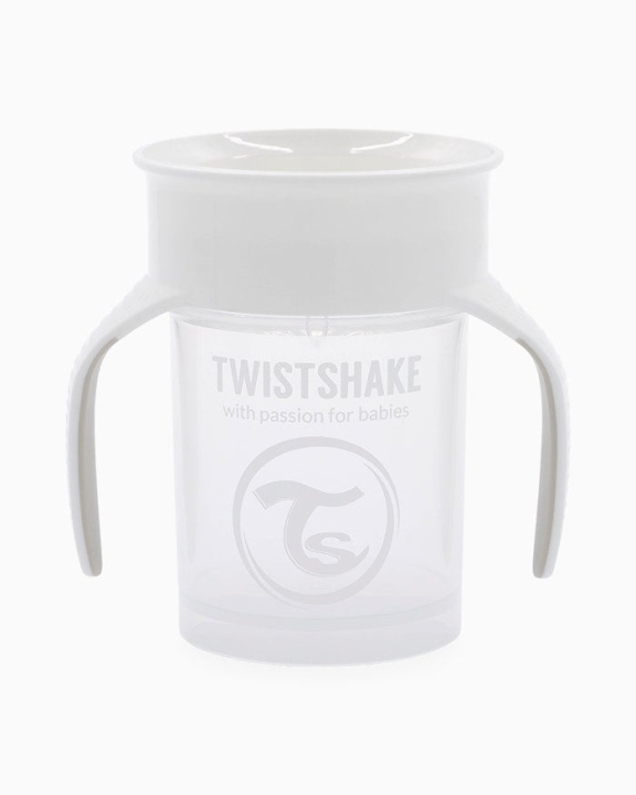 Twistshake 360 Cup 6+m Hvit i gruppen LEKER, BARN OG BABY / Spise & drikke / Tåteflasker & tilbehør hos TP E-commerce Nordic AB (C81020)