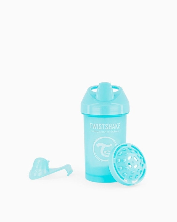 Twistshake Crawler Cup 8+m Pastellblå 300 ml i gruppen LEKER, BARN OG BABY / Spise & drikke / Tåteflasker & tilbehør hos TP E-commerce Nordic AB (C81022)