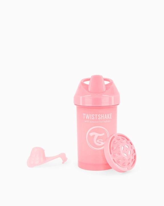 Twistshake Crawler Cup 8+m Pastellrosa 300 ml i gruppen LEKER, BARN OG BABY / Spise & drikke / Tåteflasker & tilbehør hos TP E-commerce Nordic AB (C81023)