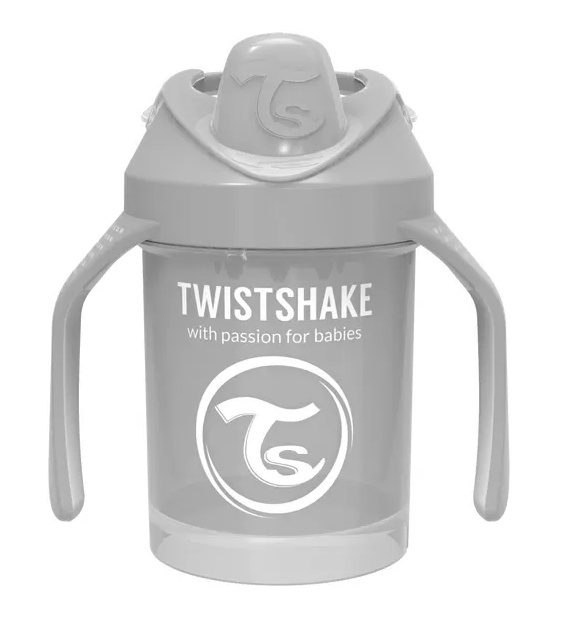 Twistshake Mini Cup 4+m Pastellgrå 230 ml i gruppen LEKER, BARN OG BABY / Spise & drikke / Tåteflasker & tilbehør hos TP E-commerce Nordic AB (C81079)