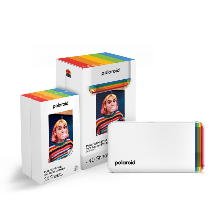 Polaroid Printer HiPrint 2x3 Gen. 2 E-box White i gruppen Elektronikk / Foto og video / Fotograferingsutstyr / Annet hos TP E-commerce Nordic AB (C81408)