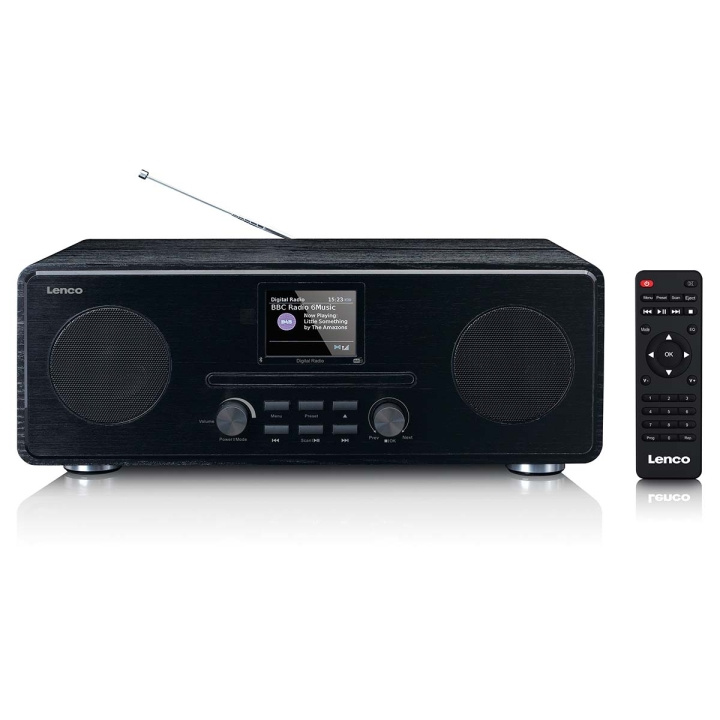 Lenco DAB+ FM-radio med CD MP3-spiller Bluetooth Svart i gruppen Elektronikk / Lyd & Bilde / Hjemmekino, HiFi og bærbar / Radio & Vekkerklokker / Radio hos TP E-commerce Nordic AB (C81426)