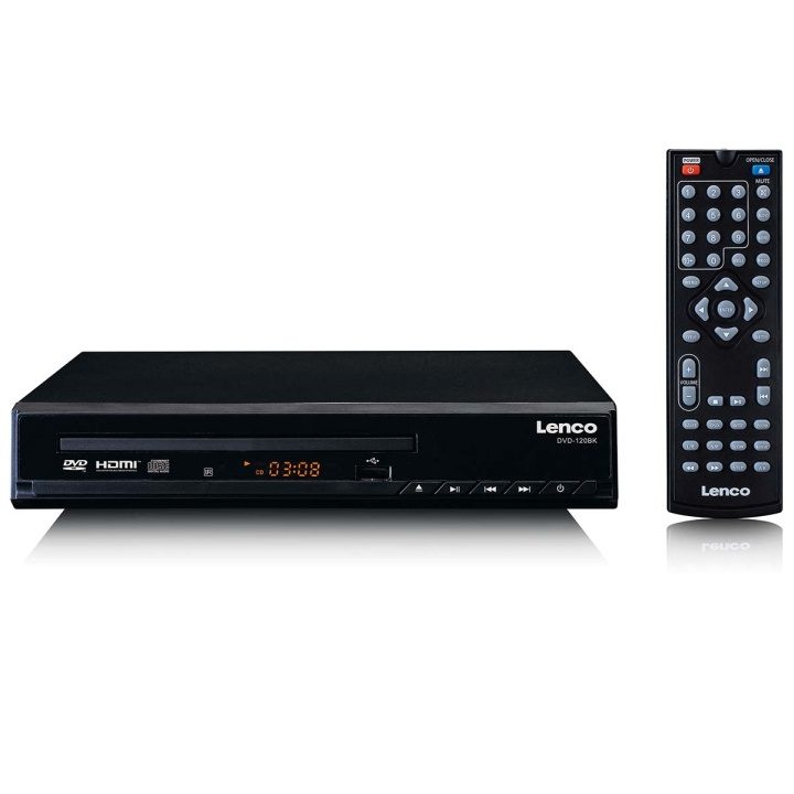 Lenco DVD-spiller med HDMI og fjernkontroll Svart i gruppen Elektronikk / Lyd & Bilde / Hjemmekino, HiFi og bærbar / Blu-ray- og DVD-spillere hos TP E-commerce Nordic AB (C81428)