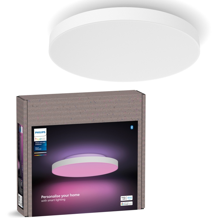 Philips Hue Datura liten takplafond Ø38,4 cm White and color ambiance 3300 lm i gruppen HJEM, HUS OG HAGE / Smarthus / Smart belysning hos TP E-commerce Nordic AB (C81461)