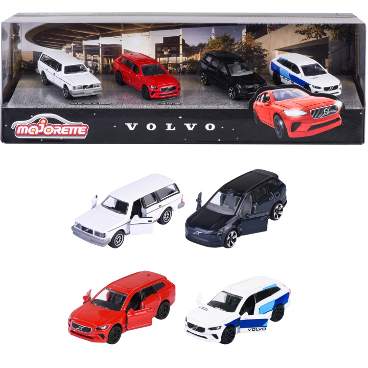 Majorette Volvo Bilar 4-Pack Presentförpackning i gruppen LEKER, BARN OG BABY / Leker / Lekebiler hos TP E-commerce Nordic AB (C81539)