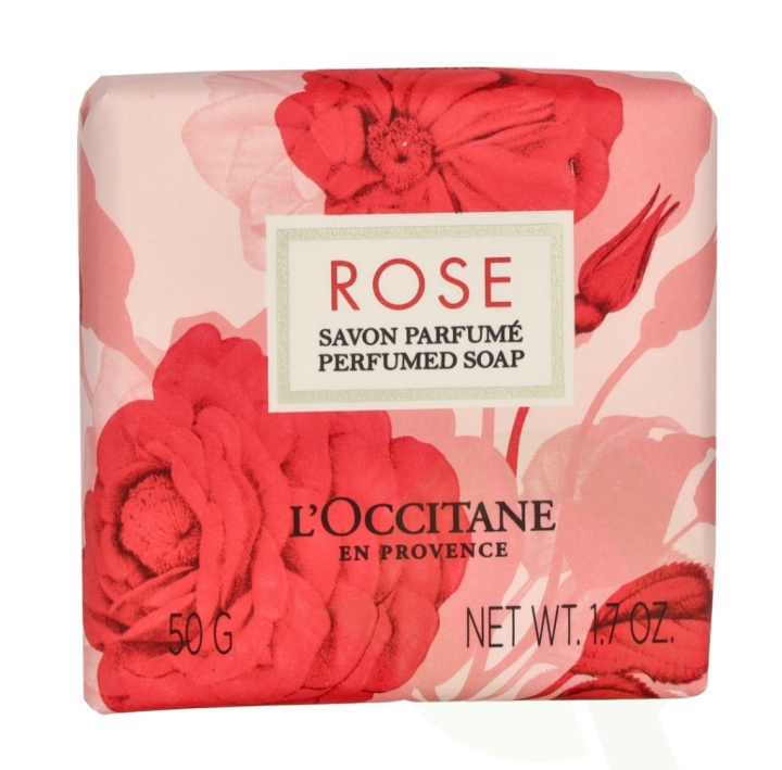 L\'Occitane Rose Perfumed Soap 50 g i gruppen HELSE OG SKJØNNHET / Hudpleie / Kroppspleie / Duftsåpe hos TP E-commerce Nordic AB (C81585)