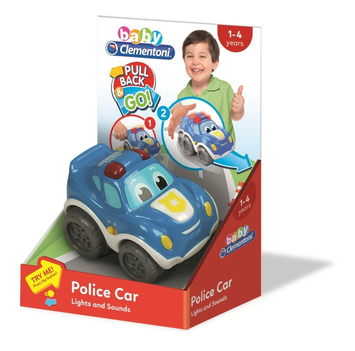 Clementoni Pullback Car Police i gruppen LEKER, BARN OG BABY / Leker / Lekebiler hos TP E-commerce Nordic AB (C81744)