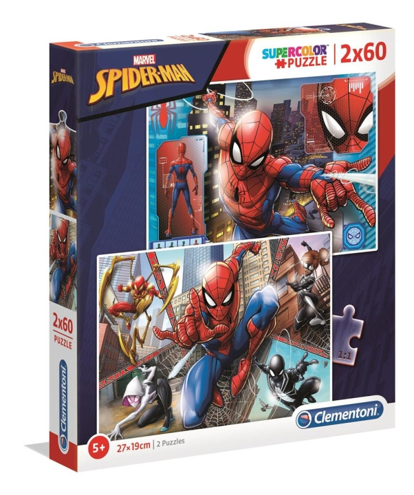 Clementoni 2x60 puslespill Kids Spider-Man i gruppen LEKER, BARN OG BABY / Leker / Barnas puslespill hos TP E-commerce Nordic AB (C81788)