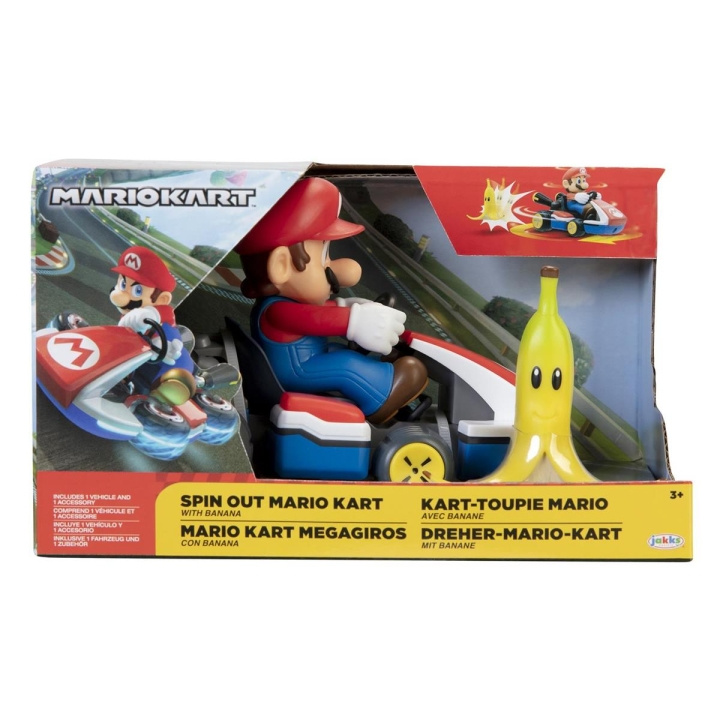 JAKKS Pacific Super Mario 2,5 tommers Spin Out Mario Kart Mario i gruppen LEKER, BARN OG BABY / Leker / Lekebiler hos TP E-commerce Nordic AB (C81818)